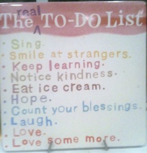 The Real To-do List